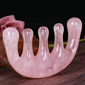 Peine de resina Gua Sha, masaje Facial, cabeza de relajación, mejora la circulación sanguínea, peine de masaje de cuero cabelludo meridiano multifuncional - Product Image 1