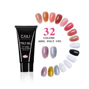 Caili High Demand Nail Beauty Products 30Ml Acrylic Milky Nail Extension Gel Glue