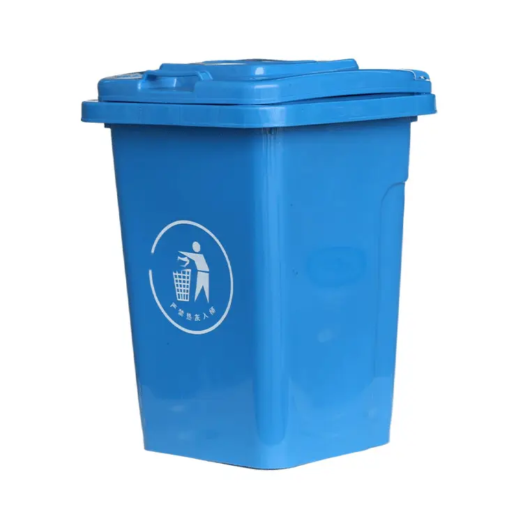 Vendita calda 30l 50l 60l 80l contenitori per immondizia in plastica pubblica bidone della spazzatura grande bidone della spazzatura ecologico con coperchio