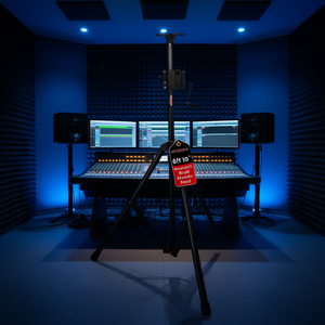 Support de moniteur robuste D0100H7UWQT 6 pieds 10 pouces en acier inoxydable avec trépied à manivelle pour systèmes audio surround - Product Image 2