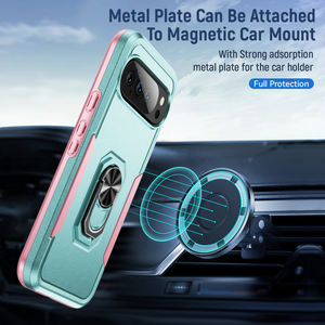 Funda Protectora Resistente y Duradera de TPU y PC 2 en 1 con Anillo Magnético, <span class=keywords><strong>a</strong></span> Prueba de Golpes, con Recortes Precisos para Google <span class=keywords><strong>Pixel</strong></span> 10 - Product Image 3