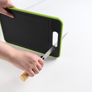 Planche à découper rectangulaire double face à dégivrage rapide en alliage d'aluminium multifonction pour la cuisine à usage domestique - Product Image 5