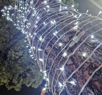 Diwali 300 meter panjang 3000 LED bertenaga Cahaya peri bercahaya LED dekoratif petasan Natal Cluster cahaya