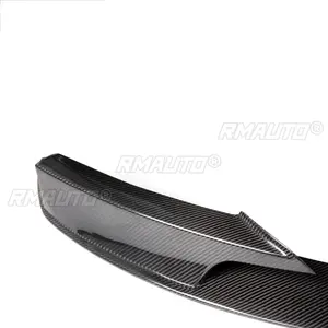 <b>Car</b> Front Bumper Lip <b>for</b> 2012-2018 BMW F30 F31 F35 3 Series M Sport Splitter <b>DIffuser</b> Spoiler Carbon Fiber Look Glossy Black - Product Image 2