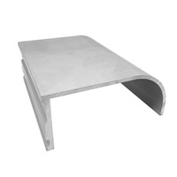 Profils en aluminium industriels usinés, profilés en alliage d'aluminium extrudés de forme spéciale, supports de charpente légers