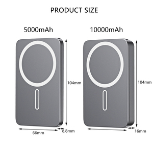 Cargadores portátiles magnéticos inalámbricos de 20W para iPhone, baterías externas de 5000mAh y 10000mAh con carga rápida para teléfono. - Product Image 5