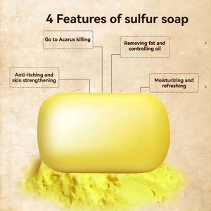 Savon au soufre classique pour l'élimination des huiles et saletés, shampoing longue durée, gel douche et nettoyant visage, vente en gros usine - Product Image 5