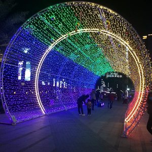 Arche romantique lumineuse pour Noël, mariages, festivals, allées, jardins extérieurs, entrées, éclairage décoratif en aluminium - Product Image 1