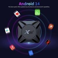 Boîtier TV Android YDH-X96M300 4K HDR10 Amlogic S905X5M 4+32 Go BT5.X Sans Fil Android 14 Réseau Gigabit Décodeur