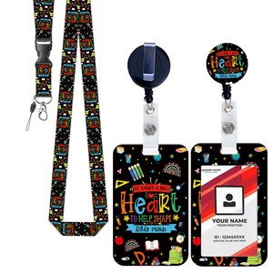 Factory direct stock of Heakt Teacher's Day <b>books</b>, rainbow rulers, UV printed bus cards, meal cards, and telescopic neck straps. - Product Image 1