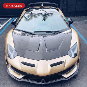 Capó de motor de fibra de carbono para Lamborghini, capó estilo <span class=keywords><strong>Svj</strong></span>, para <span class=keywords><strong>Roadster</strong></span> Lp700, Lp720, Cabriolet, Coupe, cambio a <span class=keywords><strong>Svj</strong></span> - Product Image 5