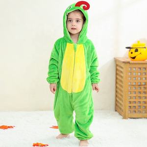Michley Halloween Show bébé Costume <span class=keywords><strong>film</strong></span> Cosplay 2025 hiver automne mignon Style animaux 3D capuche fermeture éclair à manches longues body - Product Image 3