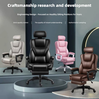 Chaise de Bureau Ergonomique Confortable Moderne, Fauteuil de Direction Pivotant et Réglable pour Ordinateur, Réunion et Conférence