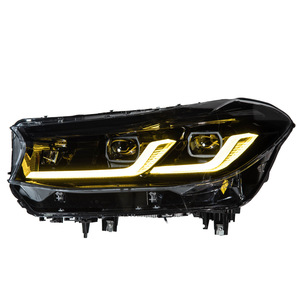 Faro LED para BMW Serie 6 G32 2017-2020, Conjunto de Faro Delantero con DRL Amarillo y Blanco, Lente LED Ojo de Ángel Dorado Modificado para 6GT - Product Image 2