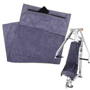 Serviette de sport en microfibre jacquard personnalisée à capuche, séchage rapide, avec poche zippée, personnalisable et avec logo, nom du produit - Product Image 1