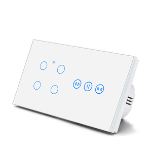 SLS Wi-Fi умный выключатель света для электрических моторизованных жалюзи 1/2/3/4 Gang PC материал Alexa Google совместимый 10A 240V Сенсорная панель - Product Image 4
