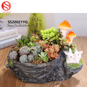 Amazon polyresin cactus planta suculenta maceta jardín <span class=keywords><strong>interior</strong></span> decoración <span class=keywords><strong>con</strong></span> música - Product Image 5