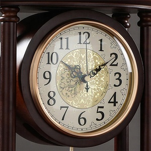 Phong Cách Trung Quốc Đồng Hồ Để Bàn Bằng Gỗ Rắn Retro Đồng Hồ Để Bàn Sáng Tạo Cổ Điển - Product Image 4