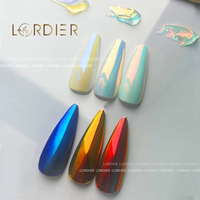 Poudre à ongles en perles, sirène néon licorne couleur miroir poudre Chrome ongles Art Pigment poussière décoration
