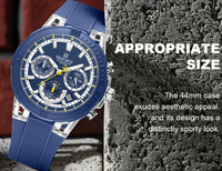 Montre chronographe pour homme NAVIFORCE officielle 6115, haute qualité, étanche 5ATM, style sport décontracté, design de marque privée