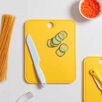 Tabla de Cortar de Plástico con Patas de Goma para Cocina, Tabla de Servicio de Alimentos para Niños, Libre de BPA, Antideslizante, Material PP Duradero, Utensilios de Cocina