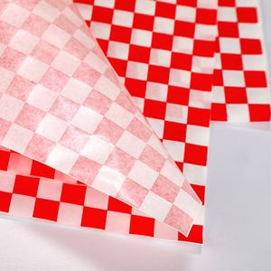 22*22CM <b>Greaseproof</b> <b>Paper</b> Sandwich Wrapping <b>Paper</b> Hamburger Chips Wrapper Custom Logo and Size - Product Image 2