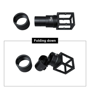 RJXHOBBY RJX3716 Plaque centrale de fixation d'adaptateur en alliage d'aluminium noir 25 mm légère 87g anti-jouissance horizontale - Product Image 3