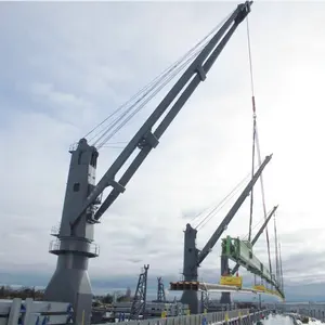 Grúa de barco marino de 5 toneladas, 3 toneladas y 2 toneladas, grúa de brazo plegable marina, grúa de pluma rígida para Puerto deportivo para barco