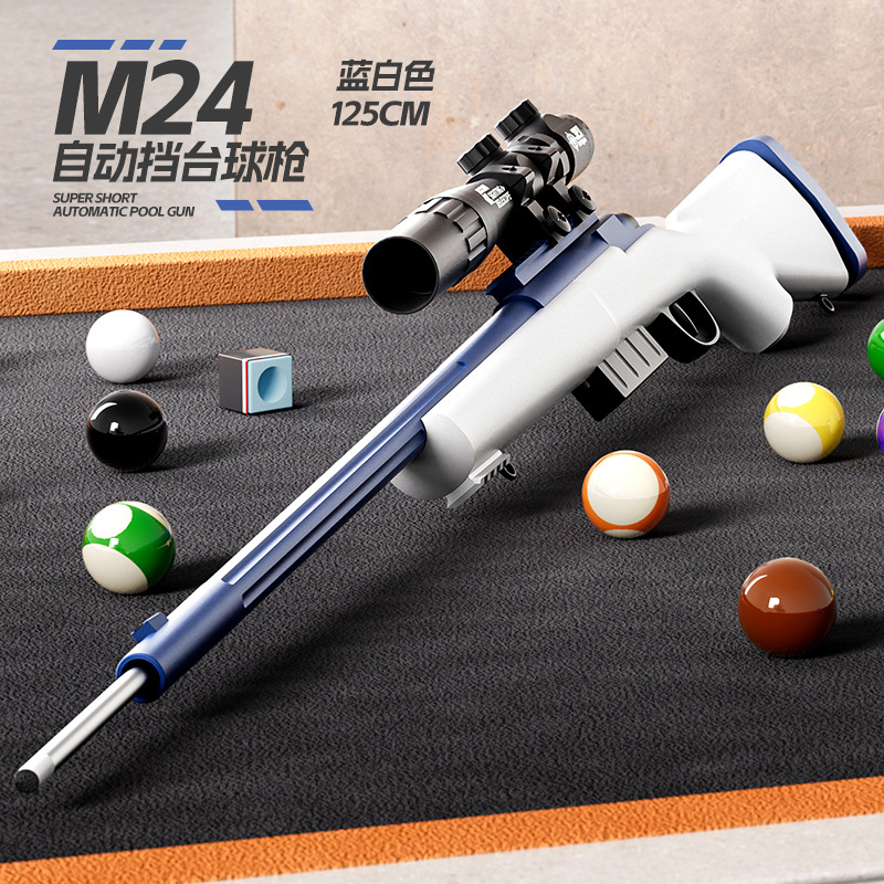 Pistola da biliardo M08 blu e bianca
