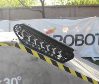 Châssis de robot tout-terrain, châssis de robot à chenilles, robot à grande vitesse 10 km/h, plateforme de robot UGV