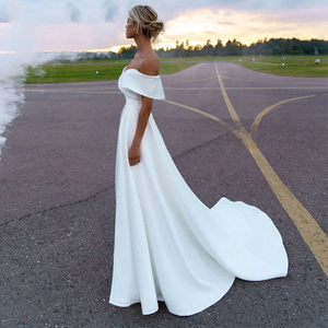 Mily <span class=keywords><strong>sposa</strong></span> MHL173 gonna staccabile con cerniera posteriore in raso abiti da <span class=keywords><strong>sposa</strong></span> abito abito da <span class=keywords><strong>sposa</strong></span> - Product Image 3