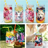 Promo Grosir Custom Murah Stiker Transfer UV DTF untuk Gelas 16 24 Oz Mudah Dilepas