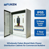 Armoire de distribution triphasée Fuken à protection IP55, panneau de puissance basse tension, vente directe usine, avec garantie 1 an