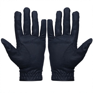 Gants d'équitation professionnels de haute qualité, demi-doigts, fermeture auto-agrippante, polyester, vêtements de sport unisexes, meilleur prix abordable - Product Image 4