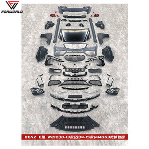 Kit Carrozzeria Wide Body Direttamente dal Produttore con Paraurti Anteriore e Posteriore, Cofano, Fari e Minigonne Laterali per Mercedes Benz Classe E <span class=keywords><strong>W212</strong></span> dal '10-'13 al '14-'15 Stile <span class=keywords><strong>AMG</strong></span> E63 - Product Image 2