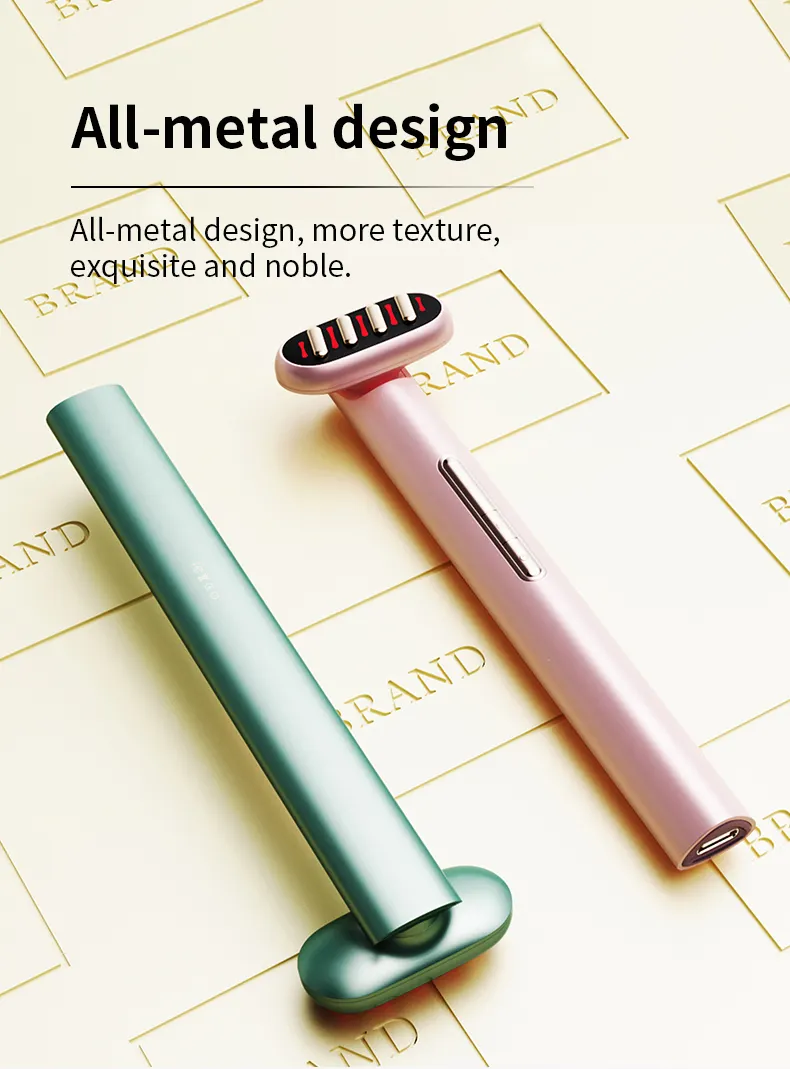 새로운 트렌드 제품 휴대용 스킨 케어 지팡이 미용 장치 레드 라이트 테라피 블루 테라피 스킨 케어 장치