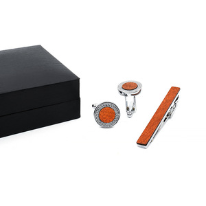 Set di gemelli regalo gemelli francesi in legno massello di rame fermacravatta gemelli gemelli e fermacravatte Set di gemelli - Product Image 2