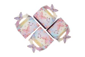 Luxury Recyclable Custom <strong>Paper</strong> Bag Butterfly Pattern White Offset Printed Hand Length Handle Food Gift Packing <strong>Cake</strong> <strong>Box</strong> - Product Image 3