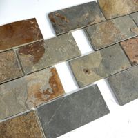 Nuevo Producto, Mosaico de Piedra Natural con Textura de Óxido para Decoración de Pisos Interiores