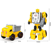QS Chine Nouveau Design Jouet Véhicule Robot Voiture de Ville Transformable DIY pour Enfants, en Plastique, à Déformation, Cadeau Intelligent pour Enfants