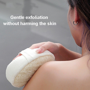 Bông tắm tự nhiên mềm mại có logo tùy chỉnh, dụng cụ tẩy tế bào chết toàn thân, bàn chải massage tắm - Product Image 5