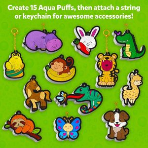 Kit de peinture texturée en mousse, éponges artistiques 3D, Aqua Puffs, Magic Puffy, peinture sensorielle pour tout-petits, peinture avec éponges artistiques - Product Image 4
