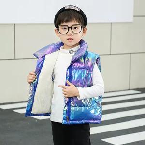 Automne hiver nouveau gilet à la mode garçon Type coréen fermeture éclair manteau en coton enfants garçon épais réfléchissant garçons Boutique vêtements - Product Image 2