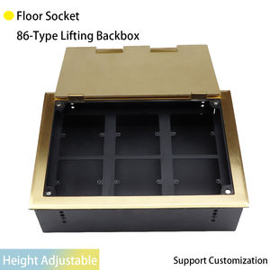 <span class=keywords><strong>Prise</strong></span> de boîte de sol en métal étanche populaire EU UK <span class=keywords><strong>prise</strong></span> de sol de levage encastrée en cuivre universelle sortie de câble de conception de sortie affleurante - Product Image 2