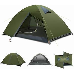 Carpa de Camping Impermeable y Ligera para 2 Personas, Carpa de Senderismo para Dos Personas, para Montañismo al Aire Libre con Toldo - Product Image 1