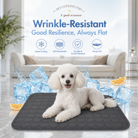 Tapis de voyage de luxe moderne pour chat et chien, été/hiver, rafraîchissant et chauffant, en tissu Oxford respirant, antidérapant et pliable