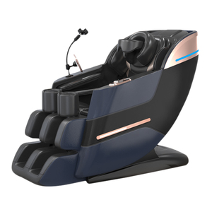 VCT Ganzkörper Schwerelosigkeit Liegestuhl Wärme therapie Fuß rolle Elektrischer Shiatsu 4D <span class=keywords><strong>Massage</strong></span> stuhl Bluetooth ABS PU Leder - Product Image 2