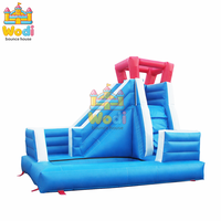 Toboggan gonflable certifié CE pour piscine, toboggan gonflable en vinyle pour utilisation humide, toboggan gonflable pour s'amuser en été dans la cour
