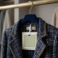 Étiquettes suspendues en papier rose et vert mignonnes, écologiques, carrées, pour vêtements, étiquettes de prix personnalisées avec logo, pour chaussettes et chaussures d'enfants