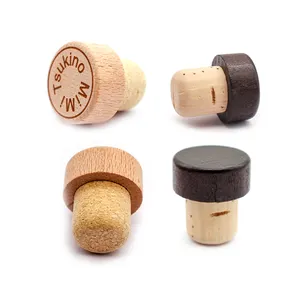 Original Red Wine Stopper Whiskey Stopper Wine Bottle Stopper Wooden Cap T-shaped Cap